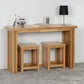 Richmond Foldaway Dining Table - OAK VARNISH