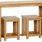 Richmond Foldaway Dining Set (2 Stools) - OAK VARNISH