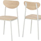 Riley Large Dining Set - White/Light Oak Effect Veneer
