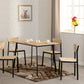 Riley Large Dining Set - Black/Light Oak Effect Veneer
