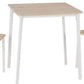 Riley Small Dining Set - White/Light Oak Effect Veneer