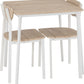 Riley Small Dining Set - WHITE/LIGHT OAK EFFECT VENEER