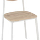 Riley Small Dining Set - WHITE/LIGHT OAK EFFECT VENEER