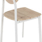 Riley Small Dining Set - White/Light Oak Effect Veneer