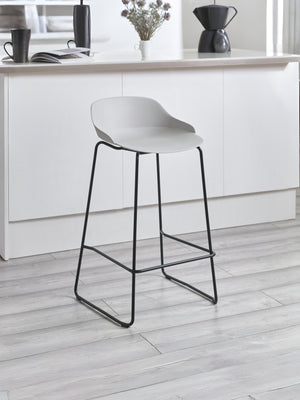 Set Of 2 Rocco Stools - Light Grey