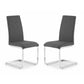 Set Of 2 Roma Cantilever Dining Chairs Slate Grey