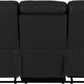 Roma 3+2 Recliner Suite - BLACK PU