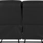 Roma 3+2 Recliner Suite - Black Faux Leather