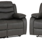 Roma 3+2 Recliner Suite - Grey Faux Leather