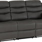 Roma 3+2 Recliner Suite - Grey Faux Leather