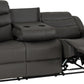 Roma 3+2 Recliner Suite - Grey Faux Leather