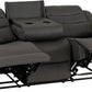 Roma 3+2 Recliner Suite - Grey Faux Leather