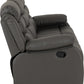 Roma 3+2 Recliner Suite - Grey Faux Leather