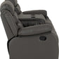 Roma 3+2 Recliner Suite - Grey Faux Leather