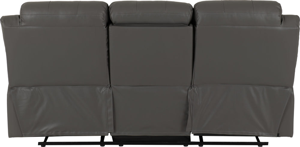 Roma 3+2 Recliner Suite - Grey Faux Leather