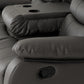 Roma 3+2 Recliner Suite - Grey Faux Leather