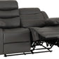 Roma 3+2 Recliner Suite - Grey Faux Leather