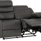 Roma 3+2 Recliner Suite - GREY PU