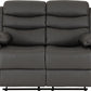 Roma 3+2 Recliner Suite - Grey Faux Leather