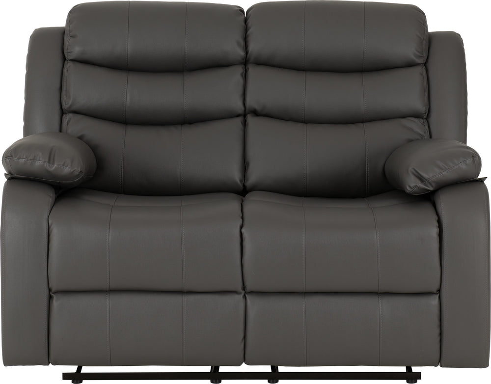 Roma 3+2 Recliner Suite - Grey Faux Leather