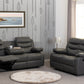 Roma 3+2 Recliner Suite - Grey Faux Leather
