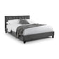 Rosa 135cm Double Grey Velvet Bed