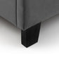 Rosa 135cm Double Grey Velvet Bed