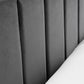 Rosa 135cm Double Grey Velvet Bed