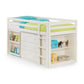 Roxy 90cm Single White Midsleeper Cabin Bed with Desk