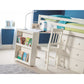 Roxy 90cm Single White Midsleeper Cabin Bed with Desk