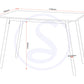 Riley Large Dining Set - White/Light Oak Effect Veneer