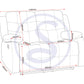 Roma 3+2 Recliner Suite - Grey Faux Leather