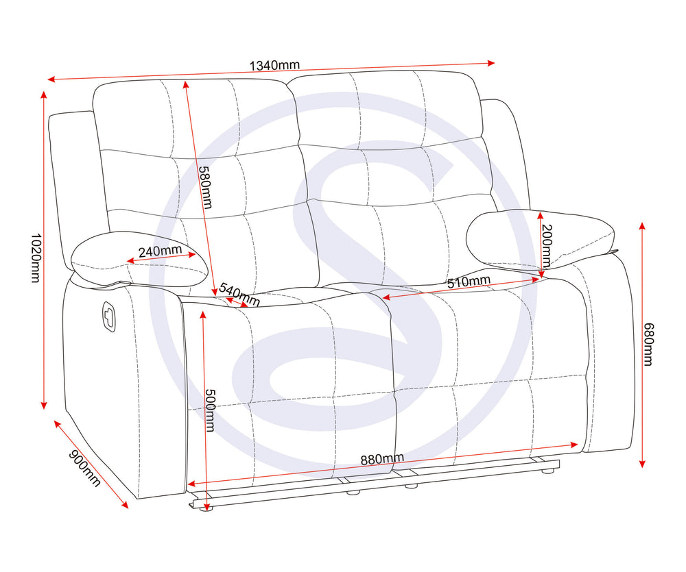 Roma 3+2 Recliner Suite - Grey Faux Leather