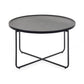 Sagrada Round Black Coffee and Lamp Table Set