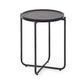 Sagrada Round Black Coffee and Lamp Table Set