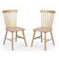 Set of 2 Sakura Oak Dining Chairs