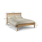 Salerno 135cm Double Oak Effect Bed