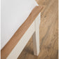 Salerno 135cm Double Ivory and Oak Effect Bed