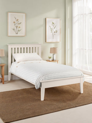 Salerno 90cm Single Ivory Bed