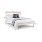 Salerno 135cm Double Ivory Bed