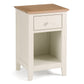 Salerno Shaker Ivory/ Oak 1 Drawer Bedside