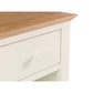 Salerno Shaker Ivory/ Oak 1 Drawer Bedside