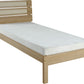 Santana 3' Bed - Light Oak/Rattan Effect
