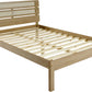 Santana 5' Bed - LIGHT OAK/RATTAN EFFECT