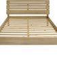 Santana 5' Bed - LIGHT OAK/RATTAN EFFECT