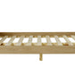 Santana 5' Bed - Light Oak/Rattan Effect