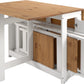 Santos Butterfly Dining Set - White/Distressed Waxed Pine