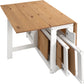 Santos Butterfly Dining Set - White/Distressed Waxed Pine