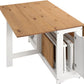 Santos Butterfly Dining Set - White/Distressed Waxed Pine