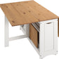 Santos Butterfly Dining Set - White/Distressed Waxed Pine